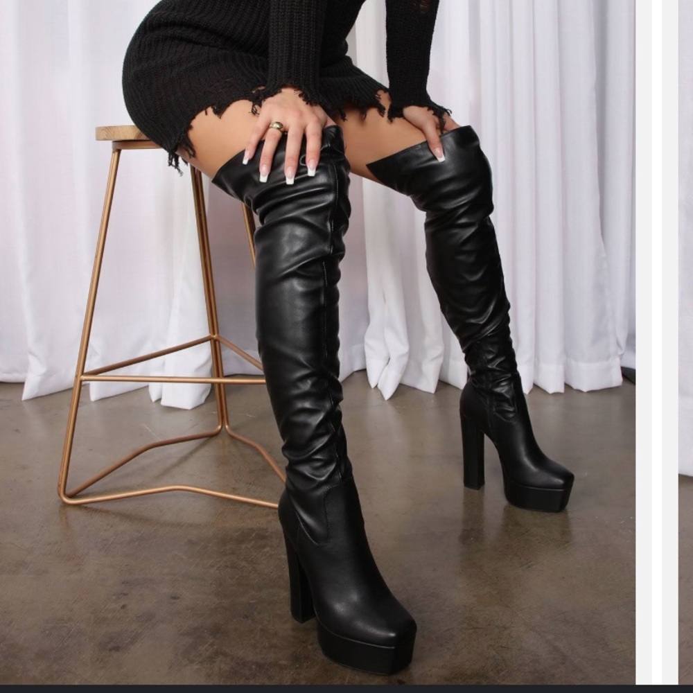 Fashion Nova over the knee boots